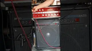 Davoli Organ bass 1972 test amp with P bass and b 150 cabinet (Davoli) made in Italy for sell