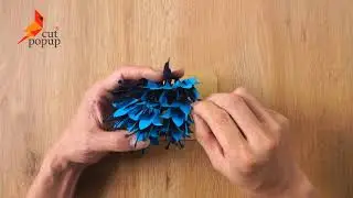 How to made Azalea Flower pop up cards | Flower 3D Greeting Card