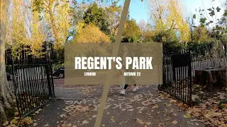 Morning Stroll in Regent's Park 🍂 | Autumn 2022 | The Most Beautiful Park in the World! [4K]