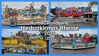 Aufbau Rundgang (2/2) - Herbstkirmes Rheine 2025