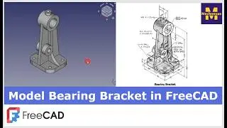 Model Bearing Bracket in FreeCAD | FreeCAD Tutorial | FreeCAD Part Design | Mechnexus |