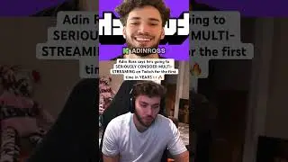 Adin Ross BACK on Twitch 👀🔥 #adinross #twitch #shorts