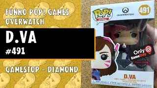 Funko Pop Games: Overwatch - D.VA - #491 - Exclusive GameStop - Diamond // Just One Pop Showcase