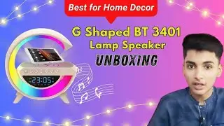 BT-3401 Wireless Charging Bluetooth Speaker RGB Lamp Intelligent Atmosphere lamp Best for Home Decor