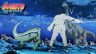 Boruto Soundtrack (Cover) - Sasuke, Meno & Sakura vs Zansul, Jiji & Dinosaurs | Sasuke Retsuden