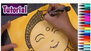 Buddha Drawing || How to Draw Lord Buddha || Buddha Purnima Drawing || @TINAARTWORK