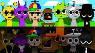 Sprunki but SWAPPED Characters 90 🫨 Sky drank too much at the New Year&rsquo;s party 🎭🍺😵incredibox sprunki