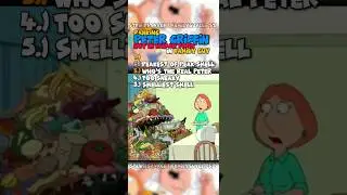 Ranking Peter Griffin Not in a Human Form in Family Guy