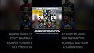 Wisden Reveals Best ODI XI 😬. #CricketNews #ODIXI #Wisden #CricketFans #SportsUpdate