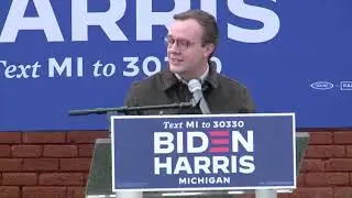 Chasten Buttigieg Campaigning with Husband Pete in Michigan