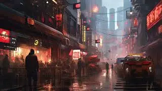 These Rain slick Streets | Ambient Analog Electronic Music  [Everyday567]