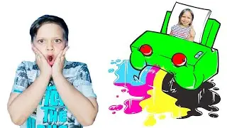 КРУТОЙ ЧЕЛЛЕНДЖ. ПРИНТЕР. Розыгрыш и трюки. ОТ ВАНИКС