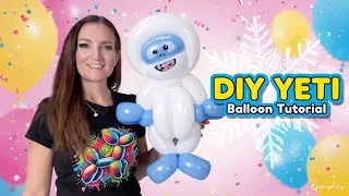 DIY Abominable Snowman Balloon Tutorial ❄️ Easy Winter Balloon Animal