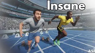 Usain Bolt vs Average Guy 100M and 200M [3D Speed Comparison]