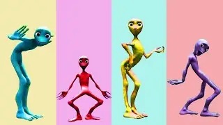 Learn Colors With Color Alien Dance Ball Wooden Hammer - Funny Videos Nursery Rhymes