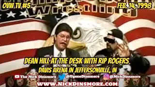 Dean Hill at the desk with 