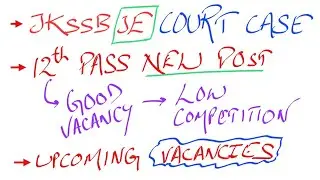 JKSSB Latest Updates | JE Court Case | 12th Pass Job Vacancy 2025 Great Opportunity