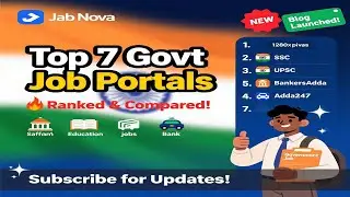 Top 7 Government Job Websites in India 2025 | JobNova Official Guide
