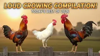 Rooster Crowing Compilation Plus - Rooster Crowing Sounds Effect 2026