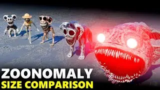 Zoonomaly Monsters Size Comparison 3D | All Creatures Ranked by Size