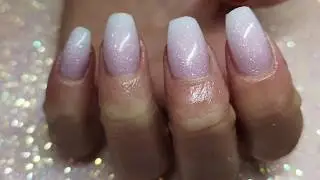 Ombr&eacute; nails tutorial cjp slush fairy and Snow White