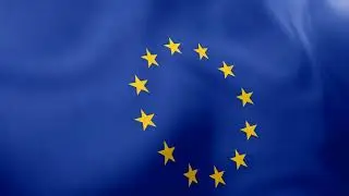 EUROPEAN UNION - Waving Flag Loop 4K