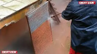 Очистка решетки от старой краски при помощи аппарата OERTZEN E 500 17
