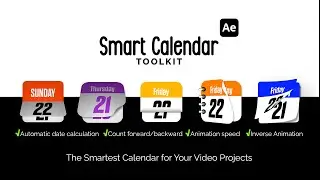 Smart Calendar Toolkit After Effects Tutorial