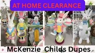 🐰🎀HURRY TO THE AT HOME STORE FOR MCKENZIE CHILD DUPES! 90% off Christmas/Halloween PLUS A HAUL🎀😃
