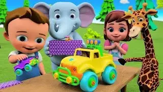 Baby Car Racing Ramp Toy COLORS FOR KIDS | Learn Colours for Kids & ToddlersChildren Nursery Rhymes