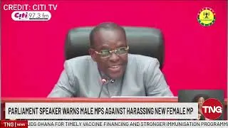 Parliament Speaker Warns Male MPs Against Harassing New Female MP
