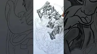 Looney Tunes cartoons drawing #howtodraw #drawing #art #pencildrawing #shorts #viral #fyp