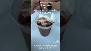 New menu : Tomoro coffee (Cheese chocolate float). #tomorocoffee #chocolate #dessert #shorts #food