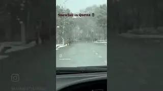 Quetta x snowfall ❄️2026#quetta #snow #winter