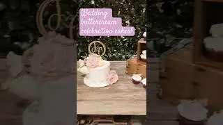 Wedding buttercream celebration cupcakes and cake! #weddingcake #buttercreamcakes