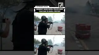 Watch: When Nepal police uses tear gas to quell protest in Kathmandu over social media ban