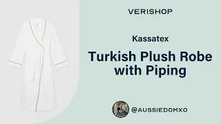 Kassatex Turkish Plush Robe with Piping  Review
