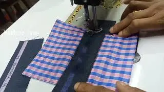 Make pent ticket pocket || Ticket pocket.