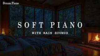 Peaceful Rainy Night Piano 🌧️ Warm Bedroom Music for Stress Relief, Anxiety Ease, and Meditation