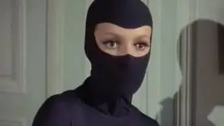 The masked female cat burglar gets caught!