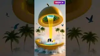 Inside a Mango There's a Whole Island?! | Mind-Blowing Fruit World#miniatureworld#animation#cartoon