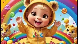 Five Little Lions in Candyland | Fun Counting Song for Kids | Sweet Adventure Rhyme