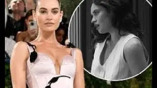 Lily James follows in the footsteps of fellow actress Suki Waterhouse's singing career