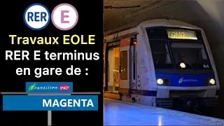 RER E terminus à Magenta (MI2N Eole et Z 50000)