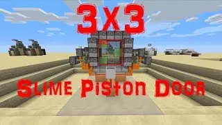 Minecraft : Compact 3x3 Fast & Cool Slime Piston Door