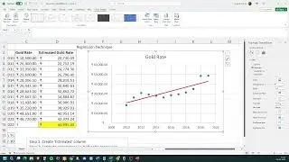 Graphing the Regression Line (MS Excel) - CAB BCH4