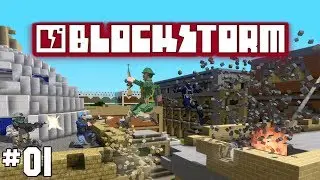 Blockstorm Beta - First Impressions Gameplay - Voxel Multiplayer Game - Part 1