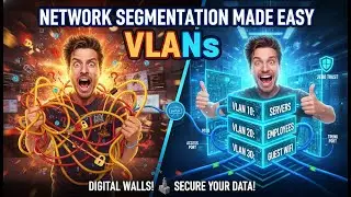 Network Segmentation Made Easy #vlan  #networking  #ccna  #cybersecurity