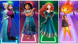 Frozen Sisters vs Mirabel vs Brave Princess vs Fire Girl 😱 | Ultimate Girls Crossover!