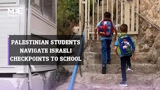 Palestinian students navigate Israeli checkpoints to start the school year